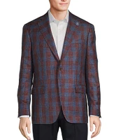 Hart Schaffner Marx Chicago Classic Fit Plaid Pattern Sport Coat