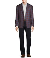 Hart Schaffner Marx Chicago Classic Fit Plaid Pattern Sport Coat