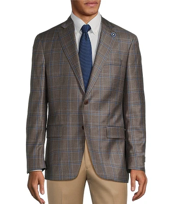 Hart Schaffner Marx Chicago Classic Fit Plaid Wool Sport Coat