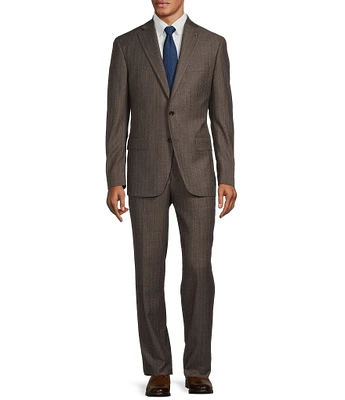 Hart Schaffner Marx Chicago Classic Fit Pleated Stripe Pattern 2-Piece Suit