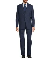 Hart Schaffner Marx Chicago Classic Fit Reverse Pleat Plaid Pattern 3-Piece Vested Suit