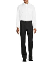 Hart Schaffner Marx Chicago Classic Fit Reverse Pleat Solid Dress Pants