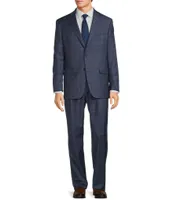 Hart Schaffner Marx Chicago Classic Fit Reverse Pleated Plaid 2-Piece Suit