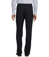 Hart Schaffner Marx Chicago Classic Fit Reverse Pleated Solid Dress Pants