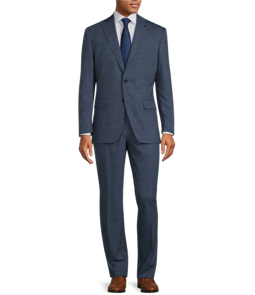 Hart Schaffner Marx Chicago Classic Fit Flat Front Performance Fancy 2-Piece Suit