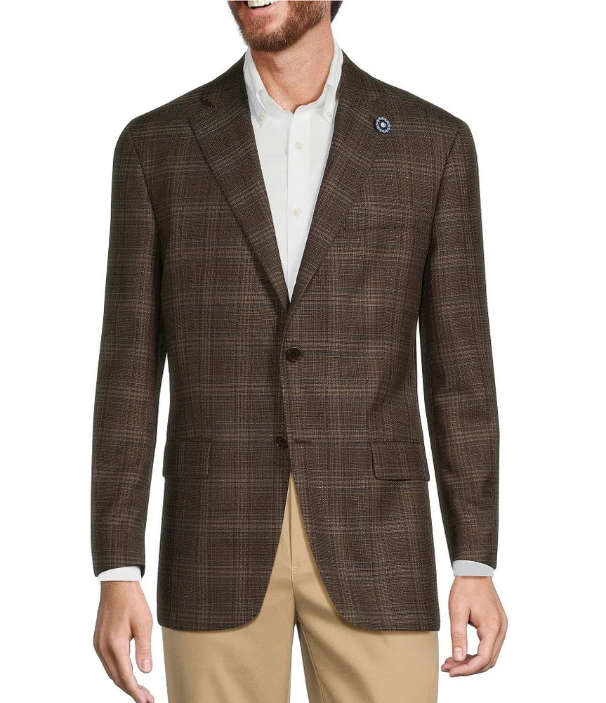 Hart Schaffner Marx Chicago Fit Plaid Pattern Sport Coat