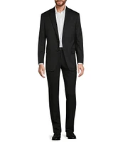 Hart Schaffner Marx Classic Fit Solid Black Wool Blend Sport Coat