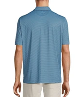 Hart Schaffner Marx Featherweight Luxury Performance Short Sleeve Scale Print Polo Shirt
