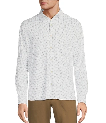 Hart Schaffner Marx Geo Print Luxury Performance Sportshirt