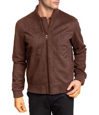 Hart Schaffner Marx Hampton Bomber Faux Suede Jacket