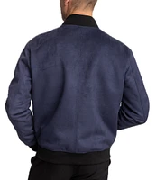 Hart Schaffner Marx Hampton Bomber Faux Suede Jacket