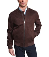 Hart Schaffner Marx Hampton Bomber Faux Suede Jacket