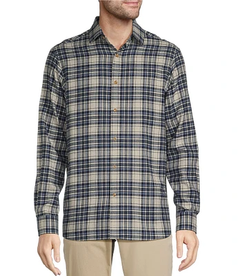 Hart Schaffner Marx Long Sleeve Plaid Sportshirt