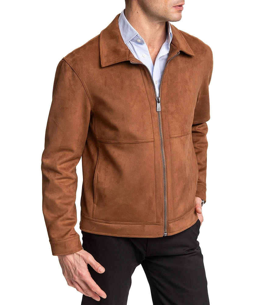 Hart Schaffner Marx Long Sleeve Westwood Faux Suede Jacket