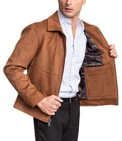 Hart Schaffner Marx Long Sleeve Westwood Faux Suede Jacket