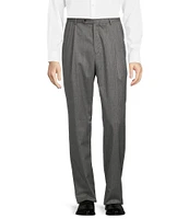 Hart Schaffner Marx Chicago Classic Fit Pleated Solid Dress Pants