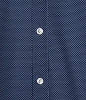 Hart Schaffner Marx Luxury Performance Short Sleeve Scale Print Coatfront Shirt