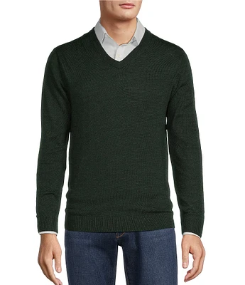 Hart Schaffner Marx Merino Wool V-Neck Sweater