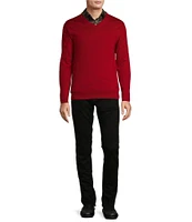 Hart Schaffner Marx Merino Wool V-Neck Sweater