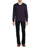 Hart Schaffner Marx Merino Wool V-Neck Sweater