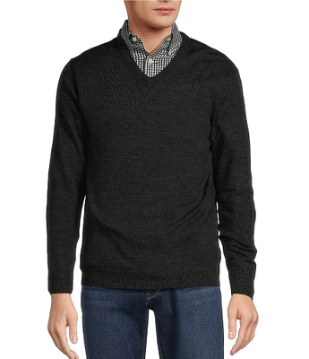 Hart Schaffner Marx Merino Wool V-Neck Sweater