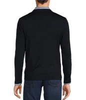 Hart Schaffner Marx Merino Wool V-Neck Sweater