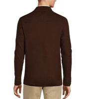 Hart Schaffner Marx Mock Button Sweater