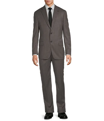 Hart Schaffner Marx Modern-Fit Flat-Front Solid 2-Piece Suit