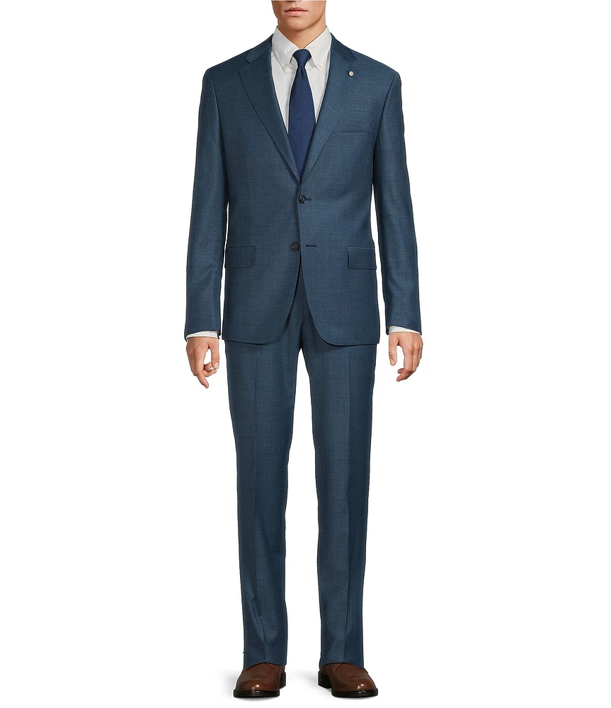 Hart Schaffner Marx New York Modern Fit Flat Front 2-Piece Suit