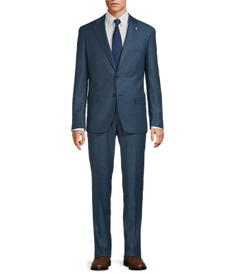 Hart Schaffner Marx New York Modern Fit Flat Front 2-Piece Suit