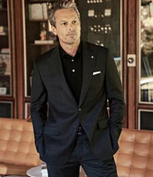 Hart Schaffner Marx New York Modern Fit Flat Front Fancy Pattern 2-Piece Suit