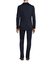 Hart Schaffner Marx New York Modern Fit Flat Front Solid 2-Piece Suit