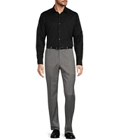 Hart Schaffner Marx New York Modern Fit Flat Front Solid Dress Pants