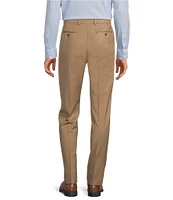 Hart Schaffner Marx New York Modern Fit Flat Front Super Stretch Pre-Tailored Solid Dress Pants