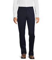 Hart Schaffner Marx New York Modern Fit Flat Front Super Stretch Pre-Tailored Solid Dress Pants