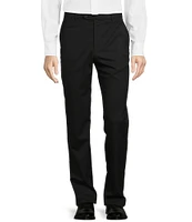 Hart Schaffner Marx New York Modern Fit Flat Front Solid Dress Pants