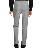 Hart Schaffner Marx New York Modern Fit Stretch Flat Front Solid Dress Pants