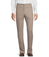 Hart Schaffner Marx New York Modern Fit Stretch Flat Front Solid Dress Pants