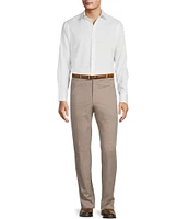 Hart Schaffner Marx New York Modern Fit Stretch Flat Front Solid Dress Pants