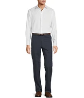 Hart Schaffner Marx New York Modern Fit Stretch Flat Front Solid Dress Pants