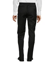 Hart Schaffner Marx New York Modern Fit Flat Front Solid Dress Pants