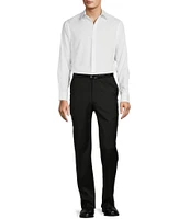 Hart Schaffner Marx New York Modern Fit Flat Front Solid Dress Pants