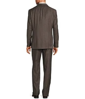 Hart Schaffner Marx New York Modern Fit Flat Front Stripe Pattern 2-Piece Suit