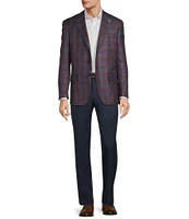 Hart Schaffner Marx New York Modern Fit Plaid Pattern Sport Coat