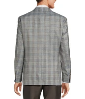 Hart Schaffner Marx New York Modern Fit Plaid Pattern Wool Sport Coat