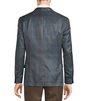 Hart Schaffner Marx New York Modern Fit Plaid Pattern Sport Coat