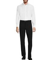 Hart Schaffner Marx New York Fit Flat Front Solid Dress Pants