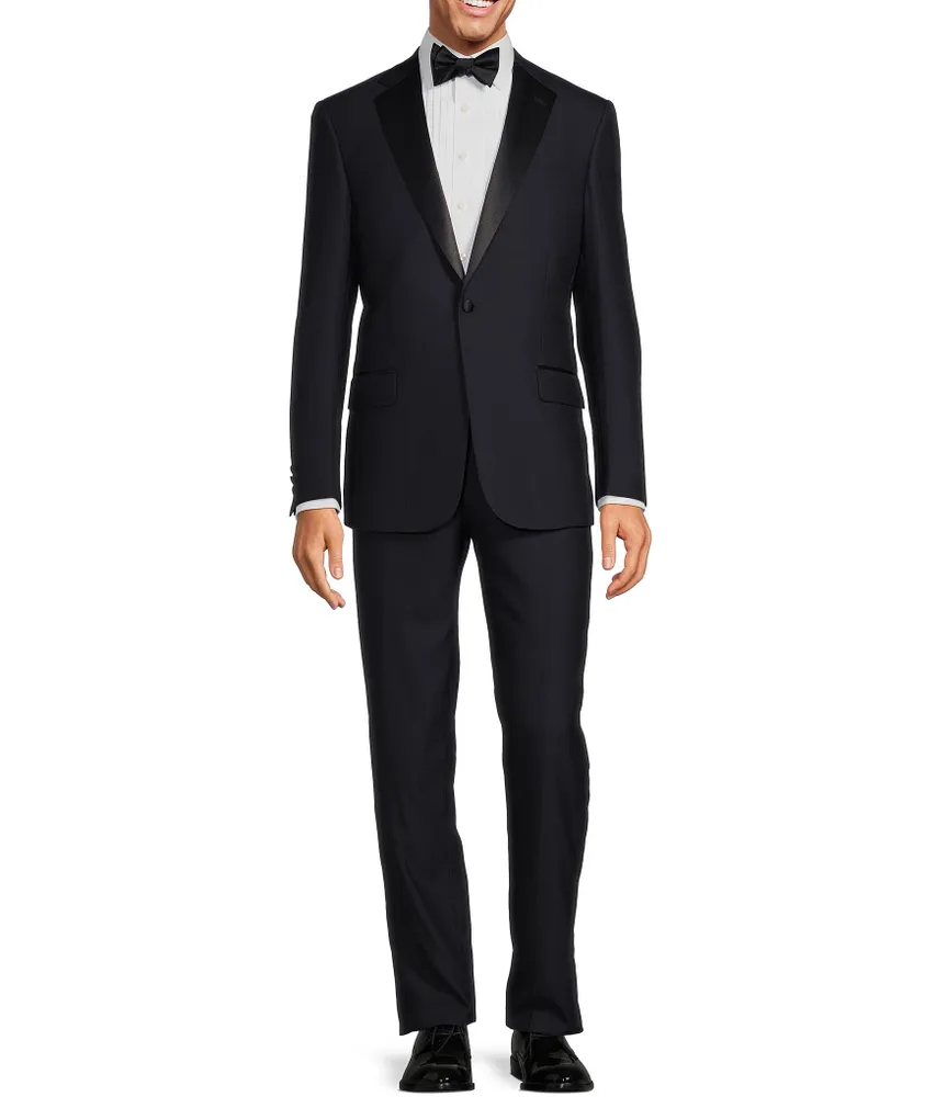 Hart Schaffner Marx New York Modern Fit Flat Front 2-Piece Tuxedo