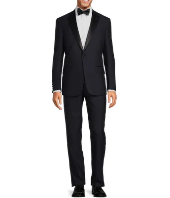 Hart Schaffner Marx New York Modern Fit Flat Front 2-Piece Tuxedo