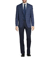 Hart Schaffner Marx New York Modern Fit Windowpane Sport Coat